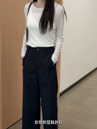 531117秋装新款简约通勤阔腿裤女 #百搭裤子 #穿出高级感 #今天穿什么 #高级感穿搭分享 #秋装新款
