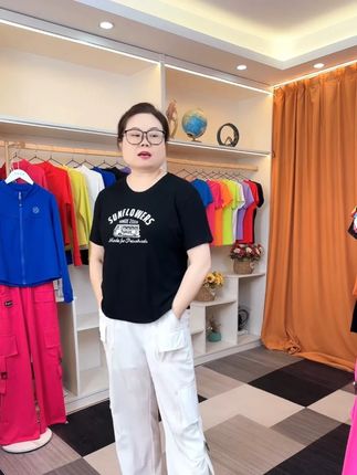 夏季冰感工装裤新款广场舞百搭潮流休闲阔腿宽松束脚直筒两穿裤 #面料舒适透气#大码时尚穿搭#加肥加大码女装