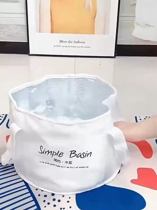 便携式可折叠盆户外水盆旅行便捷旅游洗衣盆洗脸盆洗脚水桶#居家必备 #视频同款在橱窗 #好物推荐🔥 #热卖中的爆款 #便携式可折叠