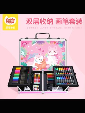 凯蒂卡乐儿童画画工具绘画套装小学生水彩笔高级礼盒孩子美术用品#儿童绘画 #画画工具套装 #水彩笔礼盒 #小学生美术用品 #凯蒂卡乐