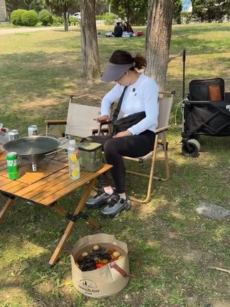 折叠椅月亮椅椅子躺椅折叠凳子户外折叠椅露营户外装备露营椅子户外折叠椅子桌子套装凳子钓椅露营椅克米特椅