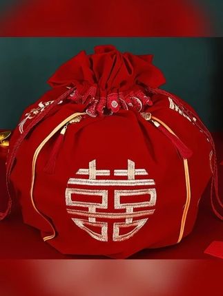 #郝邵文 推荐 结婚包袱皮刺绣大号红包袱新娘陪嫁喜盆包裹布刺绣包袱布婚庆用品 ##婚庆用品 #结婚包袱 #喜盆包裹布 #刺绣包袱