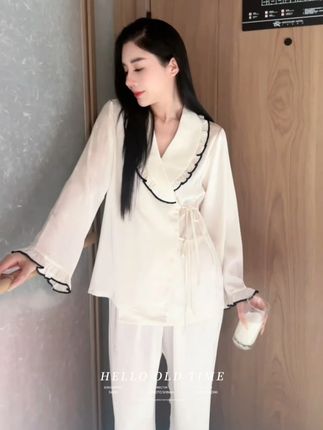 谁家的仙女睡衣 这么好看 太有气质了吧 #睡衣家居服 #睡衣控 #在家也要美美哒 #精致睡衣推荐 #穿出高级感