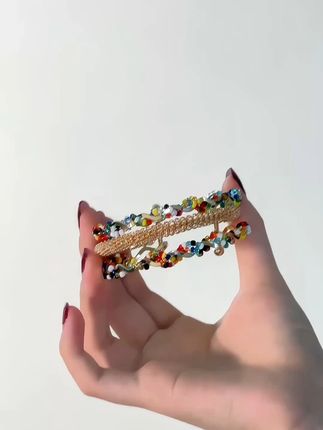 美的不像话的叠戴繁花手链,快艾特你那爱美的朋友来看看 #手链 #手链分享 #时尚饰品 #美出高级感 #仙女必备