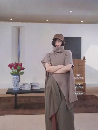 171AP洛哥43038LL【黑标系列】意大利MARZOTT #秋冬穿搭 #气质高级穿搭 #显瘦穿搭 #遮肉显瘦遮肉减龄