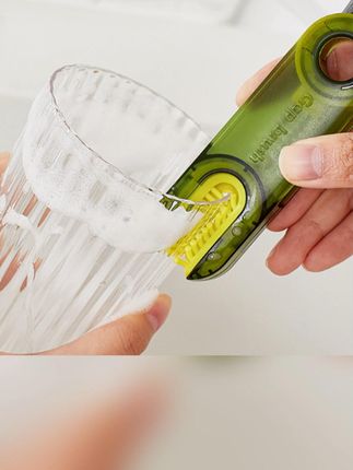 抢!【宠粉】三合一多功能清洁刷水杯奶瓶保温杯清洗U型刷杯口清洁刷