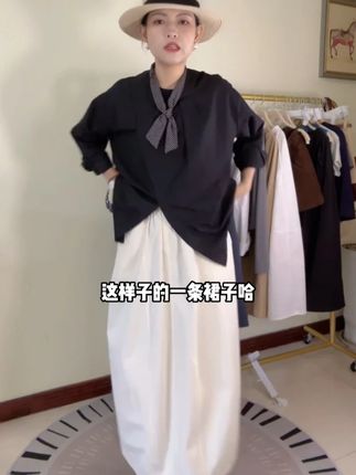 洋气立体剪裁廓形山系花苞裙工装裙半身裙女显瘦高腰2025蓬蓬半裙#设计感#新款#显瘦#谁穿谁好看系列#松弛感