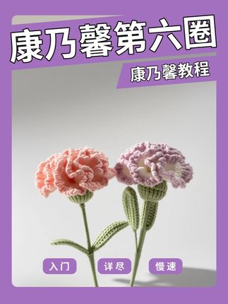 【康乃馨诞生记EP07】第六圈层次叠加|绽放饱满花瓣! 🎯 本期进阶技巧: ❶ 通过“短针”与“辫子针”组合,打造花瓣的高低落差感 ❷ 线头完美隐藏教程,让花瓣内部也光滑整洁! 💎 小贴士:这一圈是“塑形圈”,慢工出细活,耐心是唯一秘诀。@芙拉达旗舰店 #芙拉达钩针 #芙拉达毛线#康乃馨钩织教程 #爱生活爱编织 #手工diy