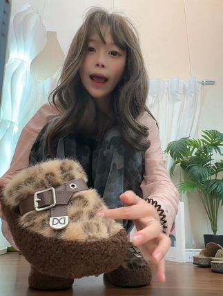 半包豹纹毛毛鞋上新啦!!!#好鞋推荐 #好穿又好搭 #脚宽脚胖都可以 喜欢的走进我直播间!!!!