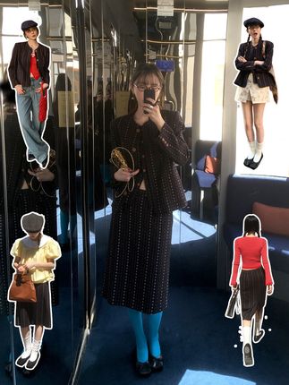 复古风西装套装 #ootd穿搭 #显瘦穿搭 #品质女装 #今天穿什么 ##套装