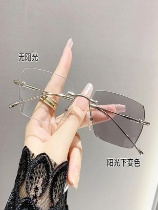 【新疆西藏包邮】变色防蓝光眼镜 钻石切边韩版超轻铜合金眼镜#眼镜 #防蓝光眼镜 #变色眼镜 #超轻眼镜