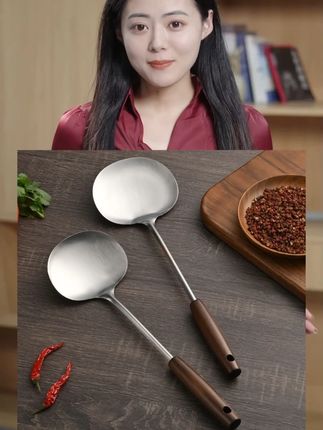 这个蘑菇形状的锅铲,用过一次就爱上了!翻炒很贴合锅边,盛菜盛汤都好好用!#锅铲#厨房好物#加长手柄炒勺