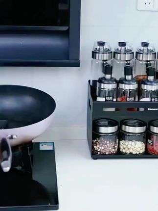 合庆【官方自营】全套调料罐组合套装家用神器收纳盒罐调料罐酱油醋#家用神器收纳盒 #全套调料罐