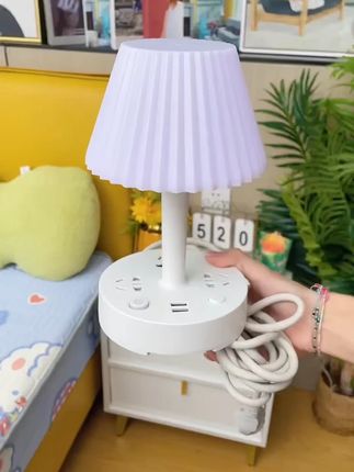 台灯插座!LED灯家用多功能护眼床头夜灯插头插排接线板宿舍办公室#台灯插座 #LED护眼灯 #多功能插排 #床头夜灯 #宿舍办公好物