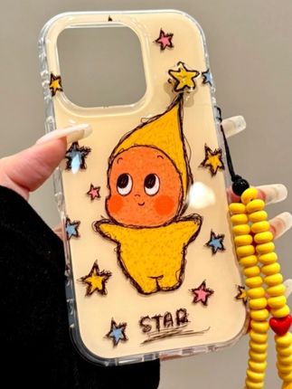 适用苹果iphone16promax可爱星星15pro创意链条14卡通13ins手机壳#手机壳 #带链条手机壳 #iPhone手机壳 #苹果手机壳 #卡通手机壳
