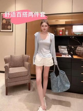 GUIDI GUDI【折纸】两件套外套+背心洋气套装 最近入手的 莱赛尔天丝两件套外套 + 背心套装 真的绝了💥,穿上直接解锁高级感穿搭密码✨!#显瘦穿搭 #夏季新款 #小个子穿搭 #休闲减龄穿搭 #ootd穿搭