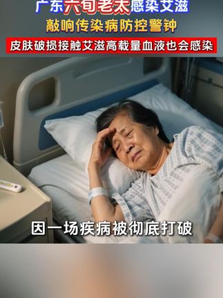 广东六旬老太感染艾滋,敲响传染病防控警钟 #热点 #艾滋病 #老年人 #传染病 #万孚试纸四合一