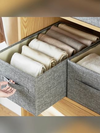 加长升级款的带盖收纳盒,不挑衣服厚度,还有盖子很防尘 #折叠收纳箱  #收纳整理  #收纳盒