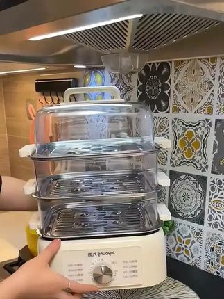Joyoung/九阳家用电蒸锅电蒸箱全自动多功能四层大容量蒸