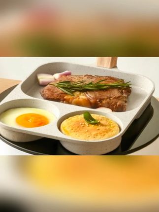 三合一早餐锅鸡蛋汉堡锅平底锅家用不粘锅牛排煎锅煎蛋神器麦饭石#三合一早餐锅 #煎锅 #平底锅