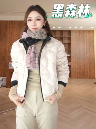 BOXUE“黑森林”2025冬季高级感90鸭绒羽绒服外套