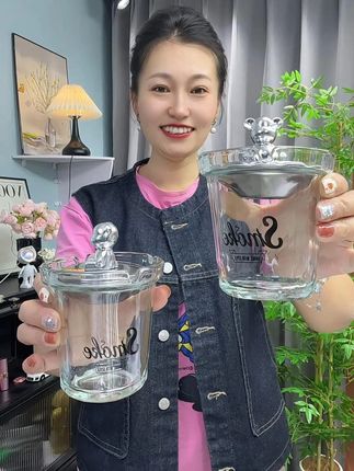 #烟灰缸 #带盖烟灰缸 #带盖烟灰缸防飞灰 #摆件烟灰缸