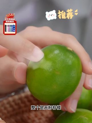 云南傣味无籽小青柠檬香水薄皮多汁新鲜采摘塔希提柠檬1斤#无籽小青柠 #香水柠檬 #新鲜应季水果 #夏日饮品 #果园直发