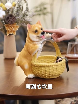 让狗狗来收纳,可爱狗狗造型摆件,整洁看得见! #家居饰品 #入户玄关摆件 #狗狗客厅摆件 #狗狗钥匙收纳摆件 #钥匙收纳摆件