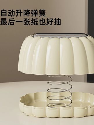 橱明星南瓜弹簧纸巾盒家用创意抽纸盒客厅松弛感家居纸巾收纳盒#纸巾盒收纳 #纸巾盒 #抽纸盒 #创意纸巾盒 #客厅装饰