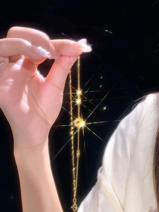 这是什么神仙手链?戴上去闺蜜追着问链接! 织梦网黄金手链,让你成为人群中最会‘发光’的存在。#黄金手链 #爆款热卖中