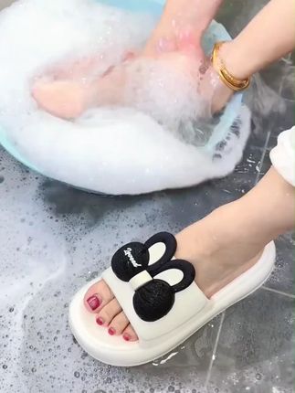 防滑凉拖女款新款居家厚底外穿软底夏天浴室卡通EVA室内凉拖鞋
