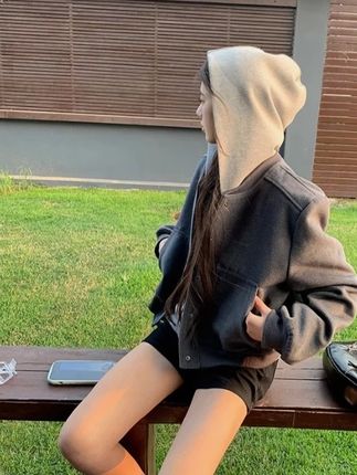 秋季新款高级设计感外套女时尚洋气减龄宽松休闲显瘦气质棒球服潮 #ootd穿搭 #这么穿显瘦20斤 #时髦精 #通勤搭配 #轻奢女装