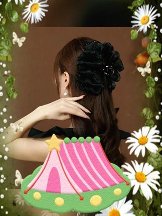 #网红云朵鲨鱼夹 #高档后脑勺抓夹 #高级感发饰 #大码头发卡子 #时尚头饰 新款网红云朵高档头发卡夹子鲨鱼夹发夹后脑勺抓夹高级感头饰发饰