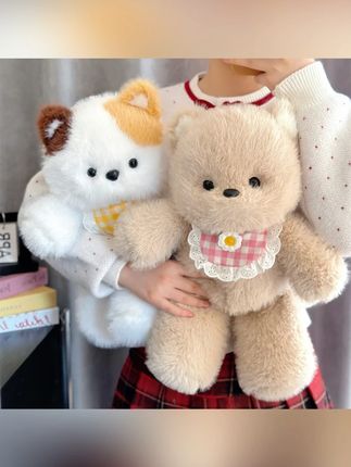 会跑步的小熊玩偶女孩睡觉抱娃娃兔子象三花猫咪公仔女生生日礼物#会跑步小熊 #女孩礼物 #睡觉抱娃娃 #毛绒玩具 #生日礼物