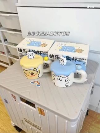 言仓线条小狗联名马克杯情侣陶瓷水杯生日礼物送男女生办公室茶杯#马克杯 #情侣礼物 #线条小狗联名 #陶瓷水杯 #办公室好物