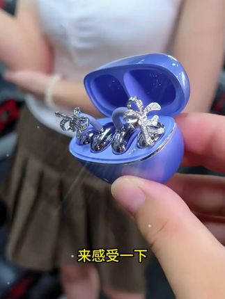 赠送保护套 手链 2025新款AI耳夹耳饰蓝牙耳机降噪运动超长续航 #蓝牙耳机