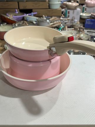 三件套叠叠锅!处理了#奶锅 ##煎锅 #不粘锅推荐