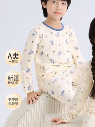 #儿童内衣#  儿童保暖内衣  #儿童保暖套装