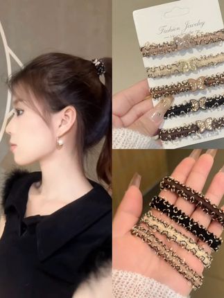 #头饰发饰早秋新款蝴蝶发绳,美翻了#发圈头绳 #皮筋 #发绳