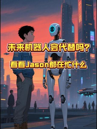 未来机器人会代替吗? 看看Jason都在忙什么#干货分享 #逻辑思维 #硬核知识局 #陈杰森 #分享