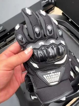 摩托车手套透气防护触屏夏季电动车骑车机车骑行装备全指四季薄款#摩托车手套 #防护手套 #骑行装备 #透气防护 #手套