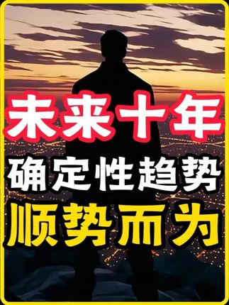 未来十年,抓住确定性机会,顺势而为,普通人不要错过这一波机遇 #趋势 #未来行业趋势 #商业思维 #干货分享 #胡说老王