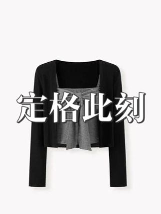 短款针织长袖女2025早秋纯欲薄款修身温柔上衣时尚纯欲百搭开衫#开衫 #开衫外套 #开衫毛衣 #开衫卫衣 #开衫纹身
