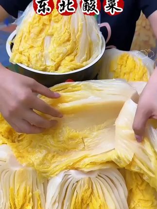 谁能拒绝大缸发酵的东北酸菜?6 袋到手 6 斤 #东北酸菜  #美食推荐  #大缸酸菜  #舌尖上的味道