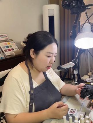 美甲特调遮瑕拍拍胶奶呼呼秋冬新款绸缎光拍拍胶显白遮游离线TG