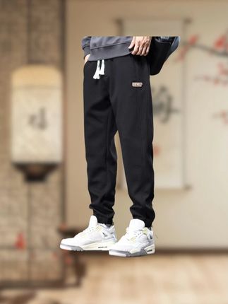 束脚卫裤 #九分卫裤 #潮牌运动裤 #直筒束脚 #秋冬百搭 #宽松男裤