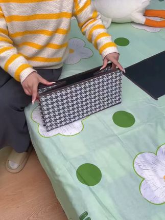 【到手五个】千鸟格收纳盒衣服收纳箱裤子布艺可折叠防尘大号家用#收纳好物 #千鸟格收纳盒 #可折叠收纳 #家用收纳 #衣服收纳