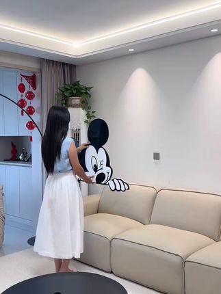 黑白米奇氛围感ins风卧室装饰画客厅挂画床头画#黑白米奇装饰画 #ins风挂画 #卧室装饰 #客厅挂画 #床头画