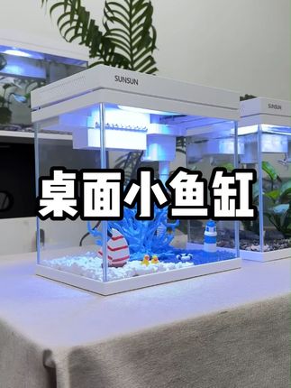 鱼缸超白玻璃鱼缸办公桌鱼缸斗鱼缸家用迷你鱼缸生态鱼缸小鱼缸