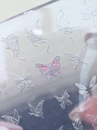 掐丝珐琅蝴蝶居然这么简单?浮雕模具我悟了 #美甲 #浮雕模具 #浮雕美甲 #蝴蝶美甲